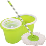 EliteKoopers 360° Rotating Magic Spin Floor Mop Bucket Set Microfibre with 2 Heads For Cleaning