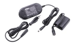 vhbw Bloc d'alimentation, chargeur adaptateur compatible avec Sony Alpha A7R Mark 3, A9 appareil photo, caméra vidéo - Câble 2.85m, coupleur DC