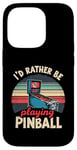 Jeu d'arcade vintage Pinball Machines Lover Coque pour iPhone 14 Pro