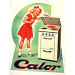 Artery8 Sabo Calor Electric Oven Cooker Stove Advert Unframed Wall Art Print Poster Home Decor Premium