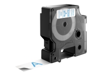 DYMO D1 - Självhäftande - blått på vitt - Rulle (1,9 cm x 7 m) 1 kassett(er) etiketttejp - för LabelMANAGER 360, 400, 420, 450, 500, PC, PC2, Wireless PnP LabelPOINT 300, 350