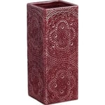 Diskborstvas/tandborstvas Kub Caddy Orient Cult Design Vin, röd