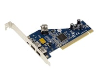 KALEA-INFORMATIQUE Carte contrôleur PCI vers FireWire 400 IEEE1394a 3 Ports avec chipset TI TSB43AB23