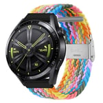 Flettet elastisk armbånd Huawei Watch GT3 (46mm) - lightrainbow