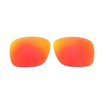 Walleva Fire Red Polarized Replacement Lenses For Ray-Ban RB4264 Chromance 58mm