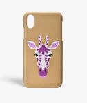 The Case Factory iPhone X/XS Skal Giraffe Nappa Beige