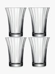 LSA International Aurelia Optic Glass Tumblers, Set of 4, 340ml, Clear