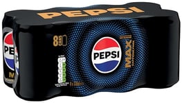 Pepsi Max No Caffeine & No Sugar Soft Drinks, 8 x 330ml