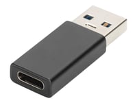 Digitus - Usb-Adapter - 24 Pin Usb-C (Hona) Till Usb (Hane) - Usb 3.0 - 3 A - Svart