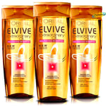 3x L'oreal Loreal Elvive For Women Extraordinary Oil Nourishing Shampoo 400ml