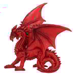 Nemesis Now Tailong Figurine de Dragon Rouge 21,5 cm – Figurine Gothique – Moulée dans la résine la Plus Fine – Peinte à la Main