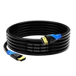 Câble HDMI 4K/60HZ 7m (HDMI 2.0, 18 Gbit/s) Connecteurs Plaqués or Ultra Haut Débit, Retour Audio Ethernet, Compatible avec Blu - Ray, Playstation, Ordinateur Portable, PS34/5, PC, HDTV