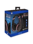 4Gamers PRO70 PS4 Gaming Headset Rose Gold Edition - Abstract Black - Headset - Sony Playstation 4