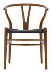 CH24 Y-Chair - Lacquered Walnut/Black