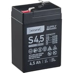 Supply S4,5 6V Batterie Décharge Lente 4.5Ah agm Solaire 70 x 47 x 101 mm - Accurat