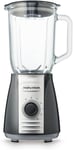 Total Control Glass Jug Blender with Ice Crusher Blades, 5 Speed Settings, Puls