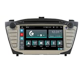 Radio de Voiture sur Mesure pour Hyundai IX35 avec navires/arrière/ampli ISO (Petit écran LCD en Standard) Android GPS Bluetooth WiFi USB Dab+ Touchscreen 7" 8core Carplay AndroidAuto