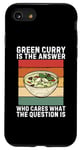 Coque pour iPhone SE (2020) / 7 / 8 Le curry vert est la réponse qui se soucie de la question
