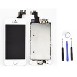 Kit Complet Pour Iphone 5s Neuf Ecran Lcd Tactile Bouton Camera Blanc + Outils