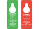[Nordic Brands] Dørskilt For Hotellrom Plast Rød/Grøn (50 stk) 2026