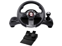 Konix Pro Steering Wheel Rat PlayStation 4, Xbox One, Xbox Series S, Xbox Series X, Nintendo Switch Sort Inkl. gearskifte, inklusiv pedaler