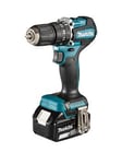 Makita 18V Lxt Brushless Cordless Combi Drill With 2X 5Ah Batteries, Fast Charger &Amp; Makpac Type 2 Carry Case