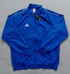 Adidas Track Tracksuit Jacket Top Mens XL Blue Full Zip Loose Fit Mesh Lined