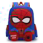 Ny skolryggsäck för barn, tecknad söt ryggsäck, förskola, pojke och flicka, liten ryggsäck, Spiderman, safi blå spiderman sapphire blue