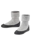 FALKE Unisex Kids Cosyshoe K HP Wool Grips On Sole 1 Pair Grip socks, Grey (Light Grey 3400), 3-4