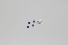 KYOSHO, MINI-Z, 4 x NYLON WHEEL NUTS IN BLUE, MZW13BL