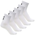 Hummel 5-pack sokker til barn, bright white