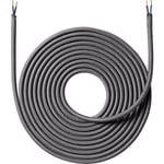 Nielsen Light tygledning 2x0,75 mm², 4 meter, mörkgrå