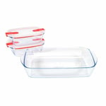 Pyrex Cook & Store Food Containers with Roaster Clear/Transparent