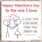 Valentines Day Card For Husband Boyfriend Wife Girlfriend Parter Valentine's Day