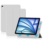 iPad Air 13 2024 2in1 Magnetiskt Fodral Grå