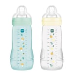 Biberon MAM Easy Active 330ml - Tétine Débit Rapide Taille 3, Sans BPA, Pour Bébé 4 Mois Et +