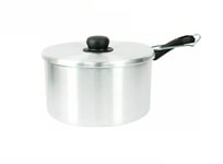 Elex Aluminium Frying Pan Chip Pan Fryer Basket Pot Plastic Handle Cookware Grill Pan Home Kitchen Appliances (9 Inch)