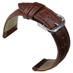 samsung Samsung Galaxy Watch 4 PU Leather (Brown) Strap Brown
