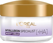 L'Oréal - HYALURON Specialist Night Cream - Anti-Wrinkle Night Face Cream - 50 M