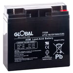 EUROGLOBE Global AGM-batteri 12 V, 18 Ah