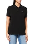 Lacoste Women's PF7839 Polo Shirt, Black, 16 UK