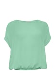 Kcami Stanley Ss Tops T-shirts & Tops Short-sleeved Green Kaffe Curve