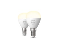 Pack x2 Ampoules Connectées Philips Hue White E14 Sphère Luster 5,5W - Neuf