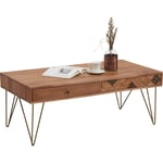 SOFFBORD i trä, metall, trämaterial 115/60/45 cm 