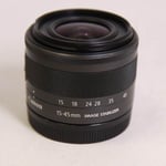 Canon Used EF-M 15-45mm f/3.5-6.3 IS STM Zoom Lens Graphite