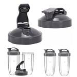 Flip Top To Go Lids Replacement for NutriBullet Blender 600W 900W Accessories|