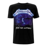 Metallica Unisex Adult Ride The Lightning Tracks Back Print T-S Black L
