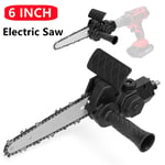 6Inch Electric Drill Modified To Electric Chainsaw Saw Power Tool Attachment UK