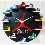 Aj horloge fournitures de basket-ball 3d moule de chaussure en trois dimensions AJ1-12 génération horloge murale petites chaussures aviateur Jordan