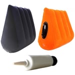 Triangle Pillow Inflatable Body Position Pad Armrest Vers Orange